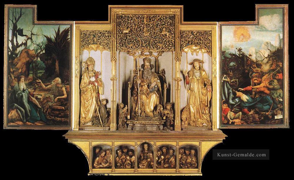 Isenheimer Altar dritte Ansicht Renaissance Matthias Grunewald Ölgemälde